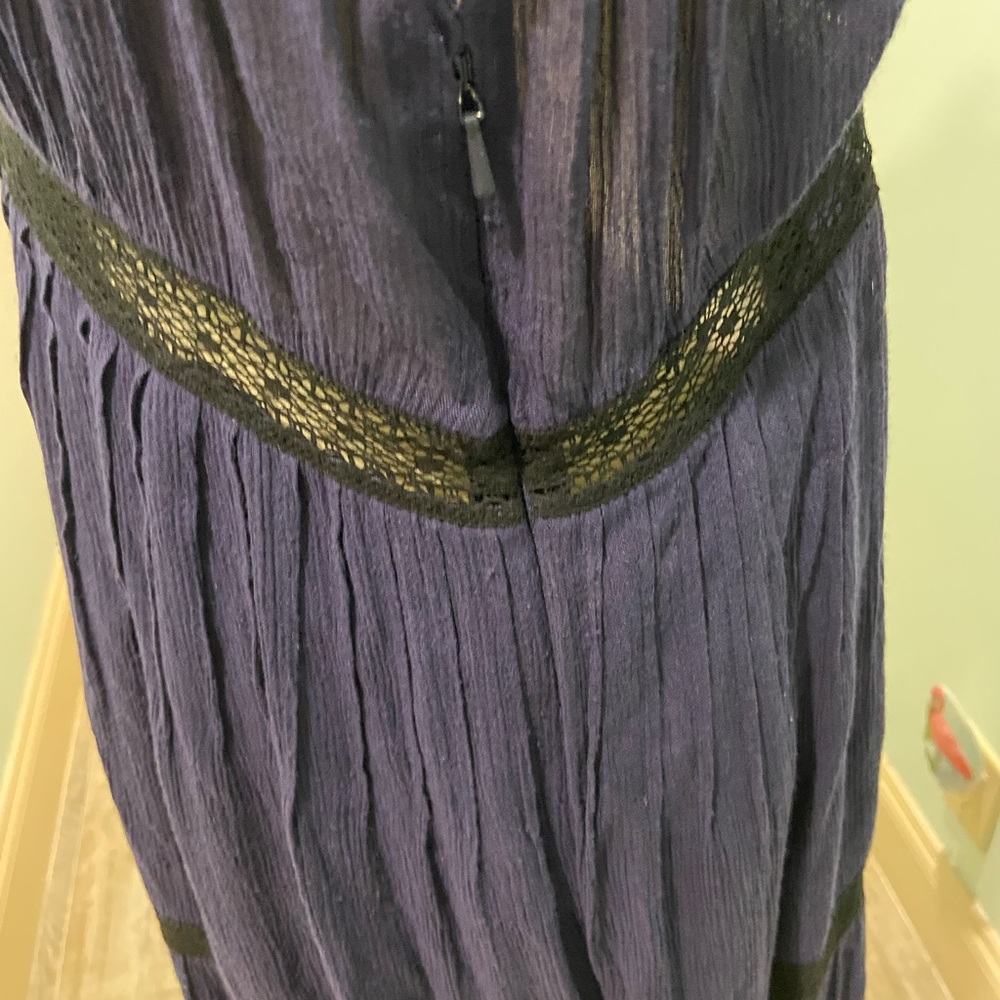 Ella Moss navy with black trim maxi dress (large) - Picture 12 of 15